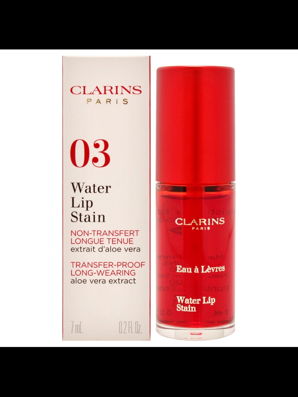 Clarins Water Lip Stain – 03 Red Water – NIB ❤️